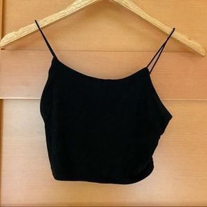Black crop top
